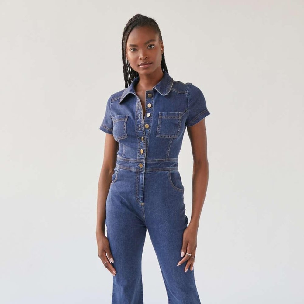 *SOLD* NWT Urban Outfitters Denim Coverall Jumpsuit XS